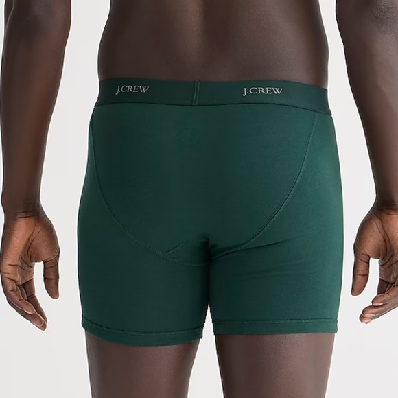 J crew dark forest green Stretch 4" boxer briefs - Picture 2 of 4